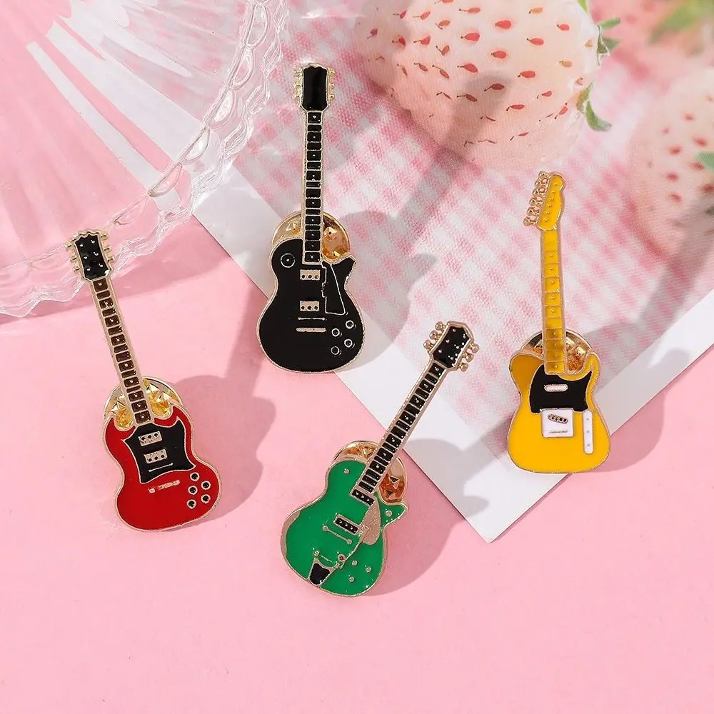 Vintage Fashion Toys - 1/2/4 Buah Bros Gitar Enamel Logam