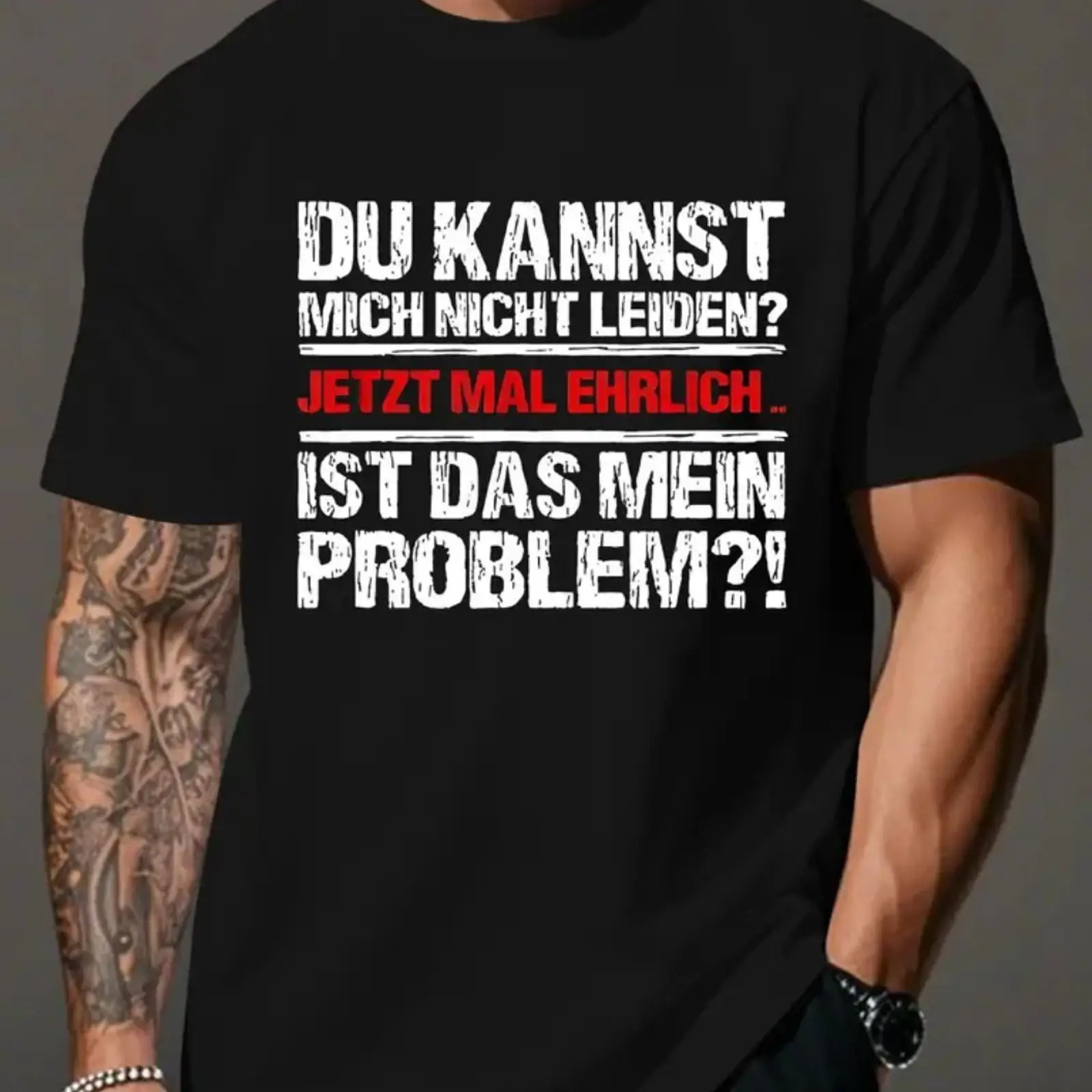 Vintage Fashion Herren - Kaos Lucu Pria 