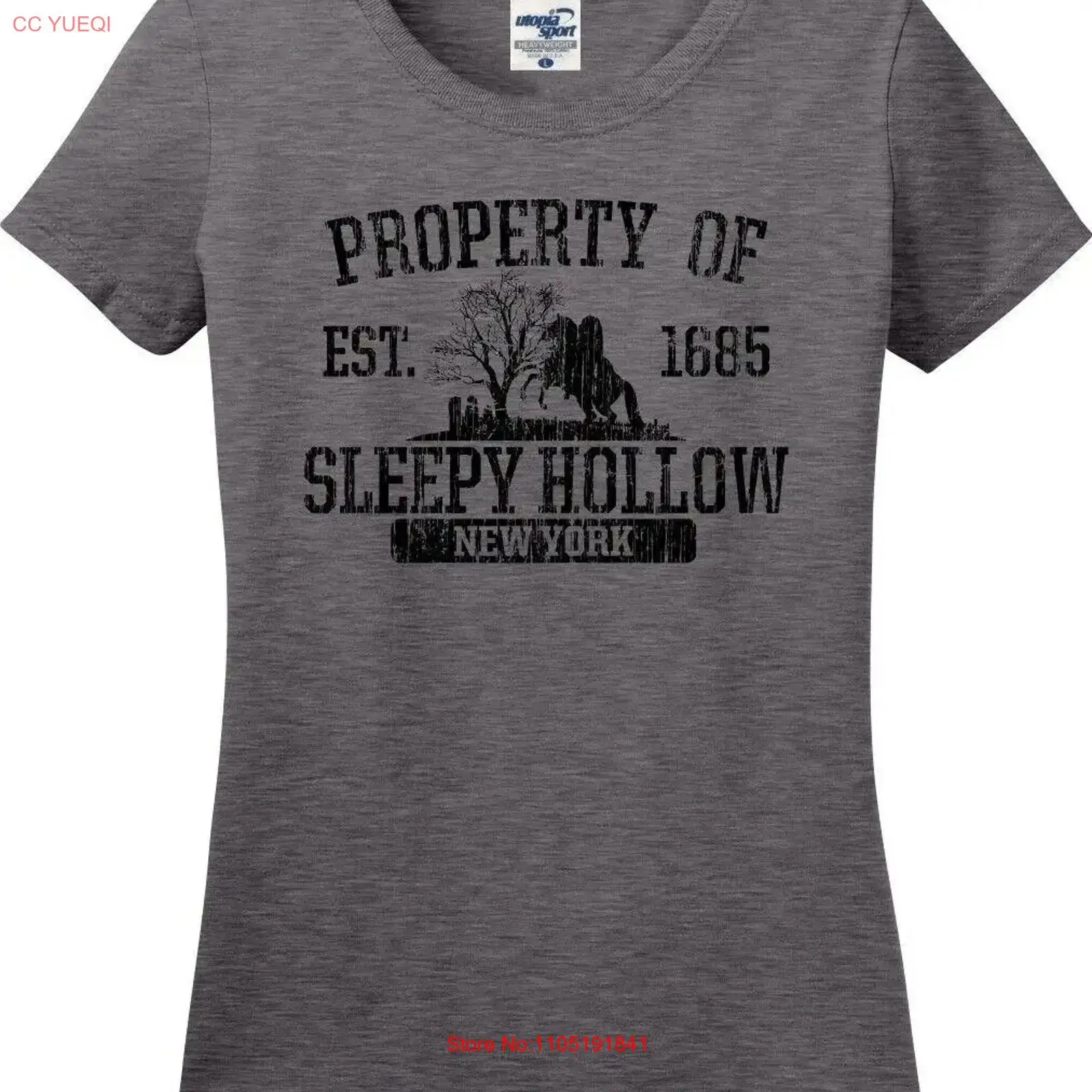Vintage Fashion York - Kaos Wanita Sleepy Hollow New York