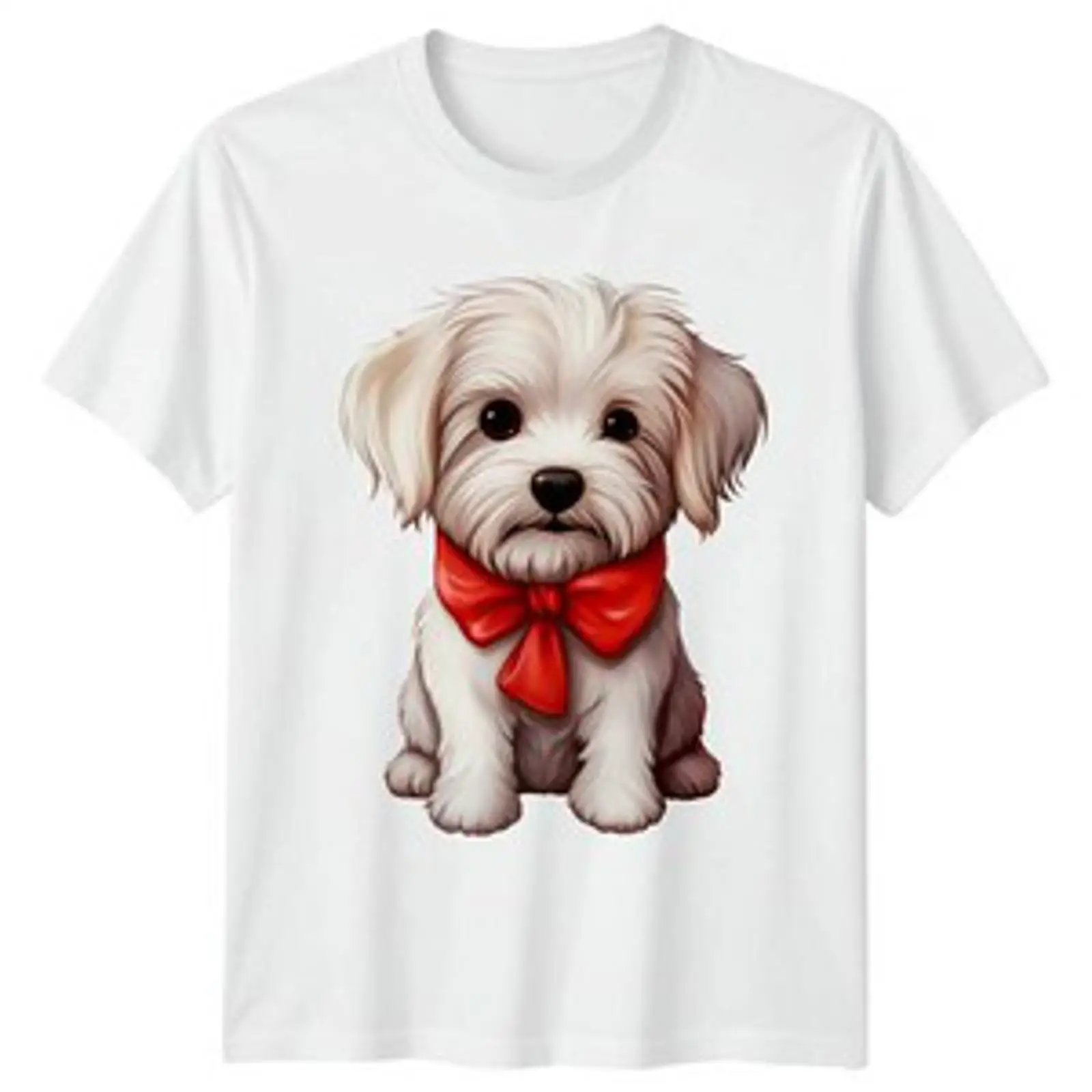 Vintage Fashion Herren - Malteser Hund Welpe Tiere Kaus Pria