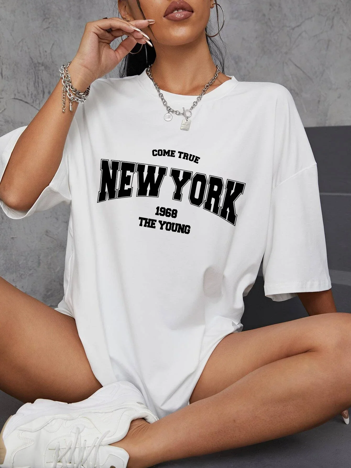 Vintage Fashion York - Kaus Grafis Vintage 1968 New York