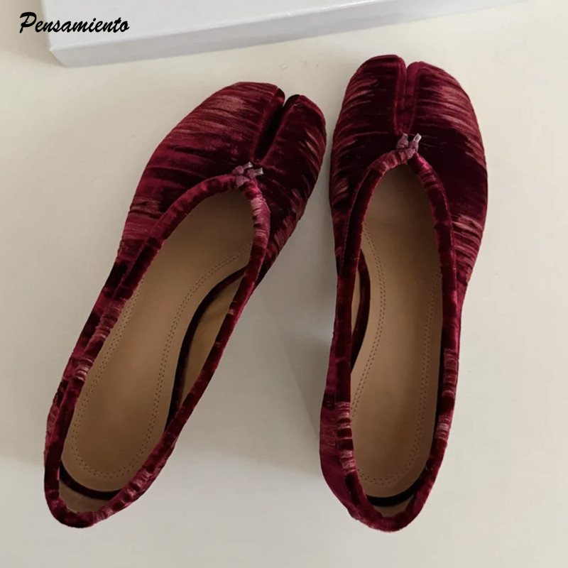 Vintage Fashion Online - Sepatu Balet Wanita Model Lipit Desainer