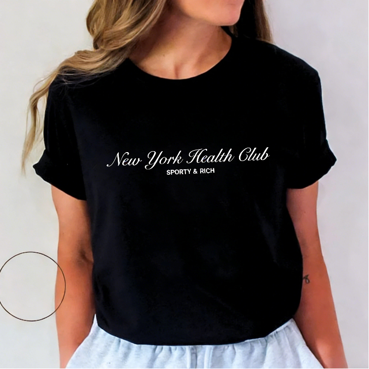 Vintage Fashion York - Kaos Wanita New York Letters Printing
