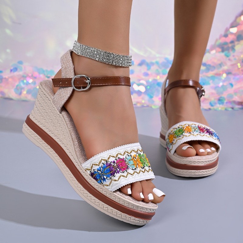 Vintage Style Women Fashion - Sepatu Wanita Musim Panas Gaya Bohemian,