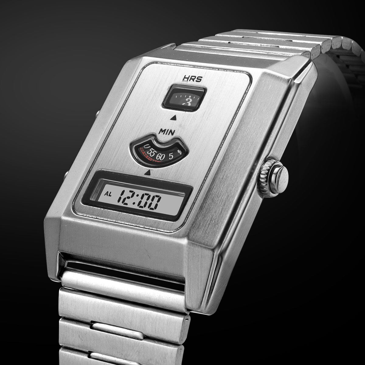Vintage Fashion Complete - Jam Tangan Pria Gerakan Ganda Elektronik