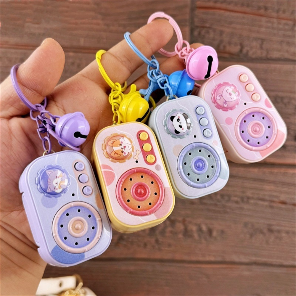 Vintage Fashion Toys - Gantungan Kunci Perekam Antik Mini Pemutar