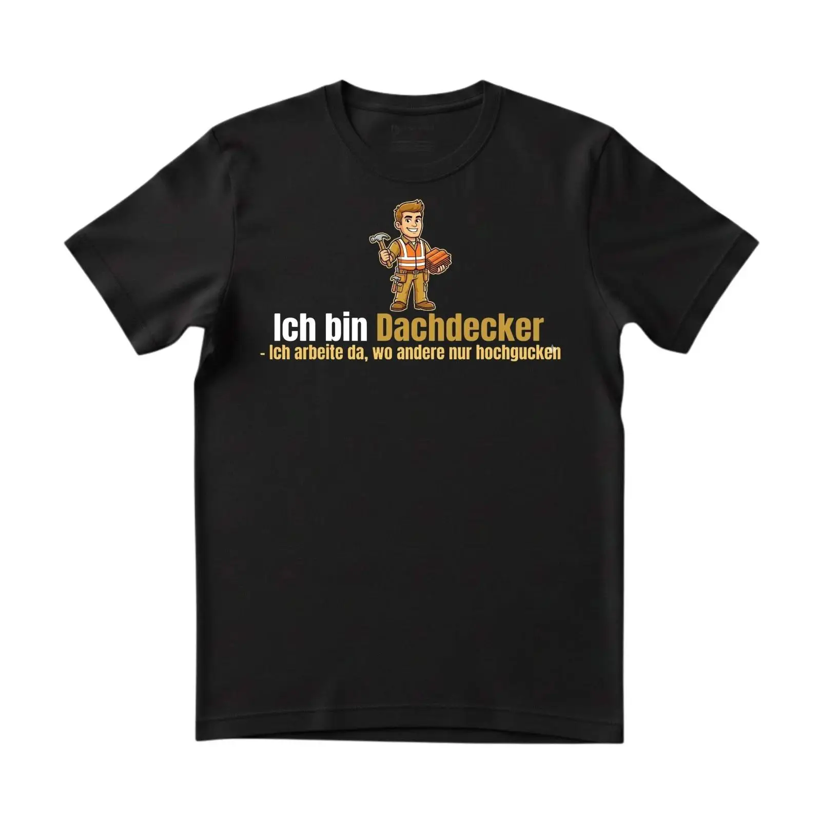 Vintage Fashion Herren - Kaos Dachdecker dengan Tulisan Lucu, Hadiah