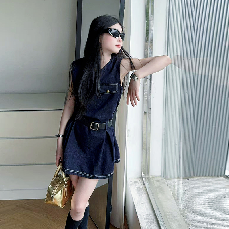 Gaun Bodysuit Denim Fashion An - Vintage Fashion Outfit ulasan dan harga