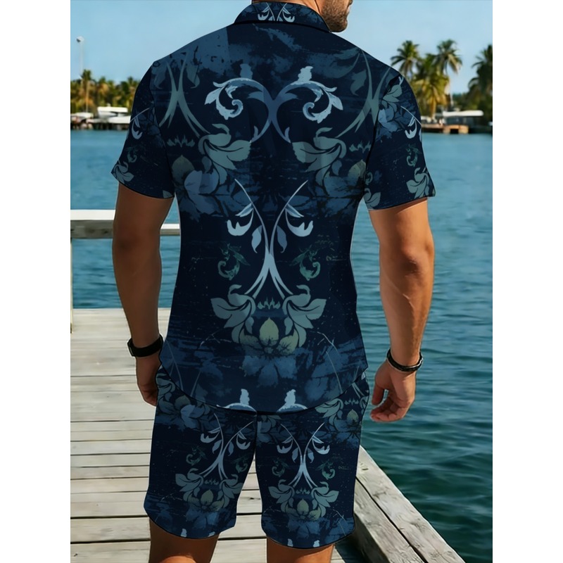 Setelan Kemeja Lengan Pendek & - Printed Floral Shirt ulasan dan harga