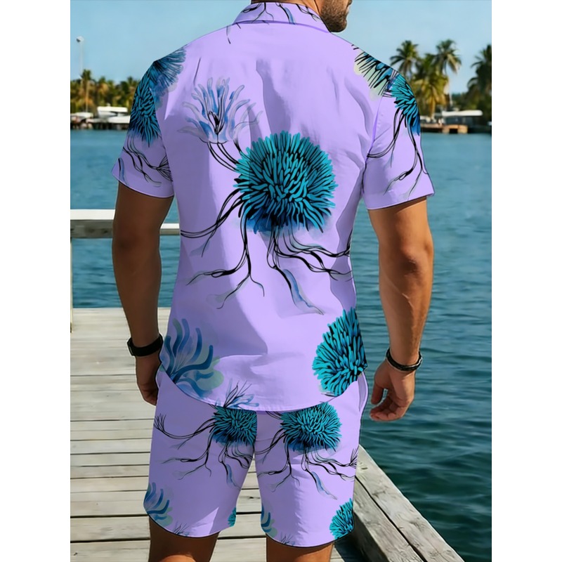Setelan Kemeja dan Celana Pend - Printed Floral Shirt ulasan dan harga