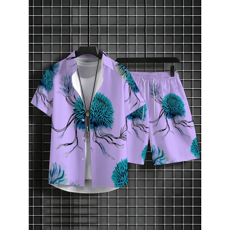 Setelan Kemeja dan Celana Pend - Printed Floral Shirt ulasan dan harga