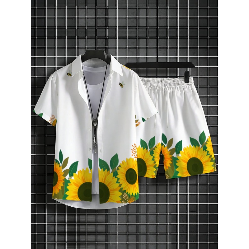 Setelan Kemeja dan Celana Pend - Printed Floral Shirt ulasan dan harga