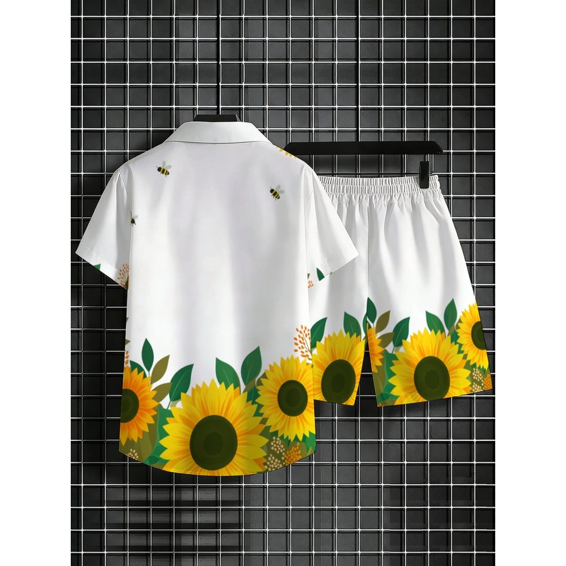 Setelan Kemeja dan Celana Pend - Printed Floral Shirt ulasan dan harga