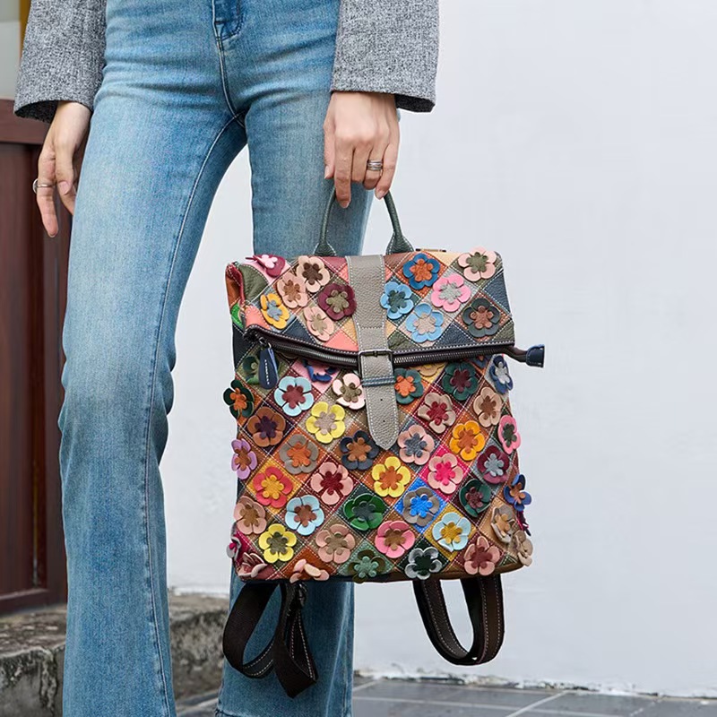Tas Ransel Kulit Asli Wanita V - Vintage Fashion Women ulasan dan harga