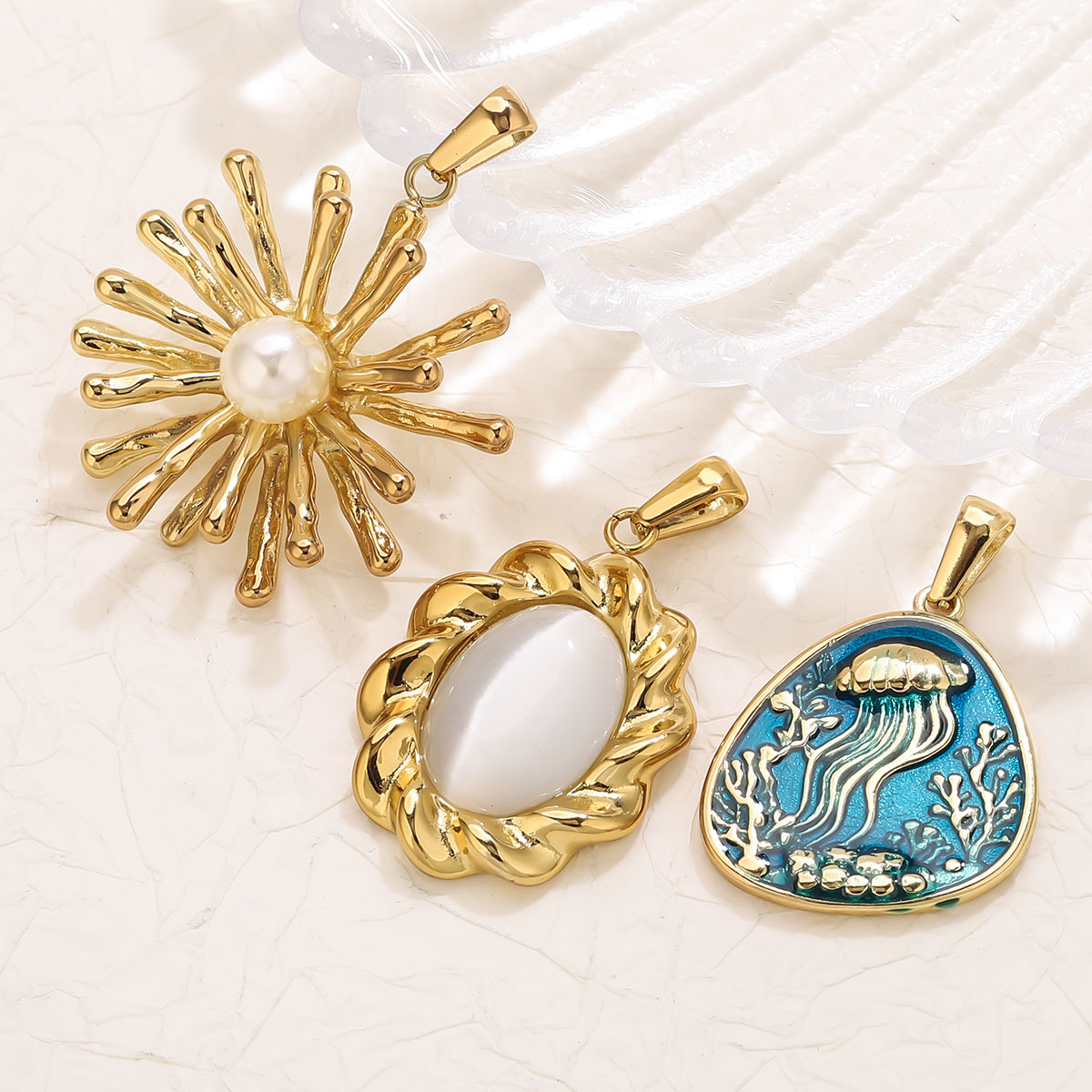 1 Buah Liontin Bunga Baja Taha - Vintage Fashion Blog ulasan dan harga