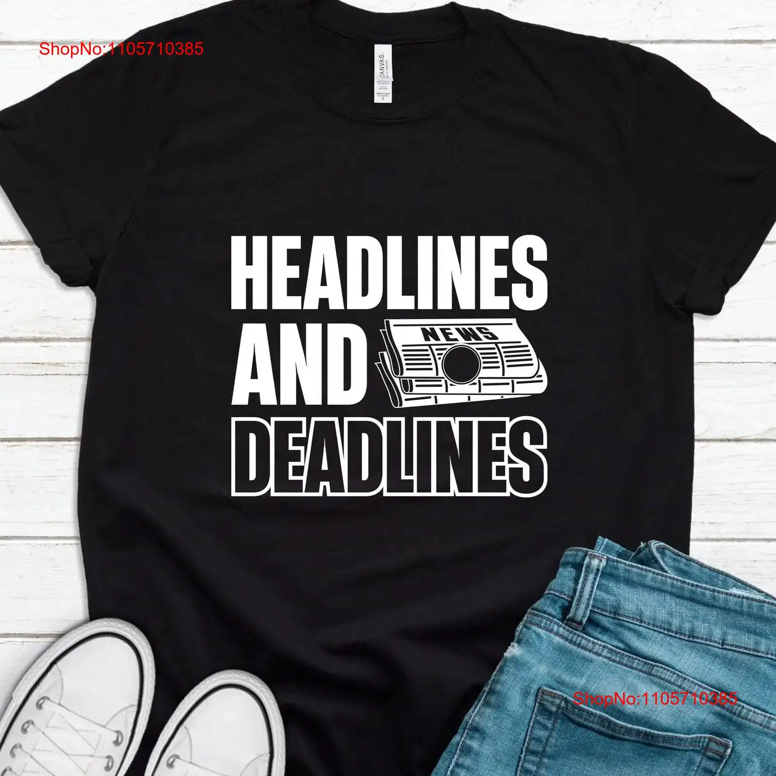 Kaos Jurnalis Reporter Jurnali - Vintage Fashion Journal ulasan dan harga