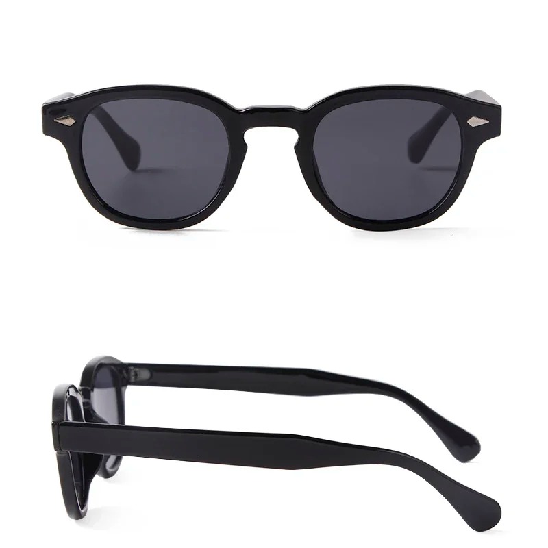 Kacamata Hitam Bulat Vintage W - Vintage Fashion Aesthetic ulasan dan harga