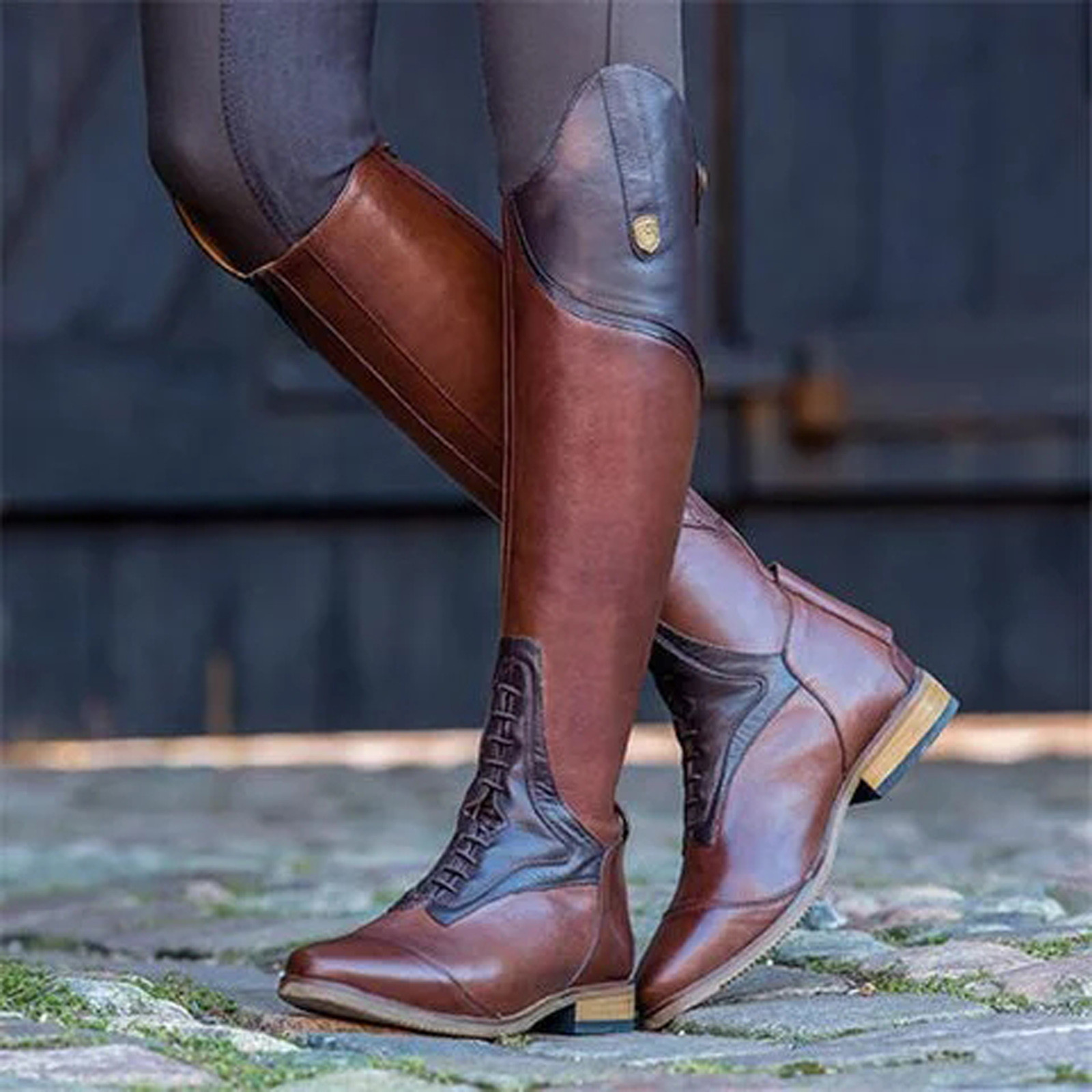 Sepatu Boot Setinggi Lutut Kas - Vintage Style Women Fashion ulasan dan harga