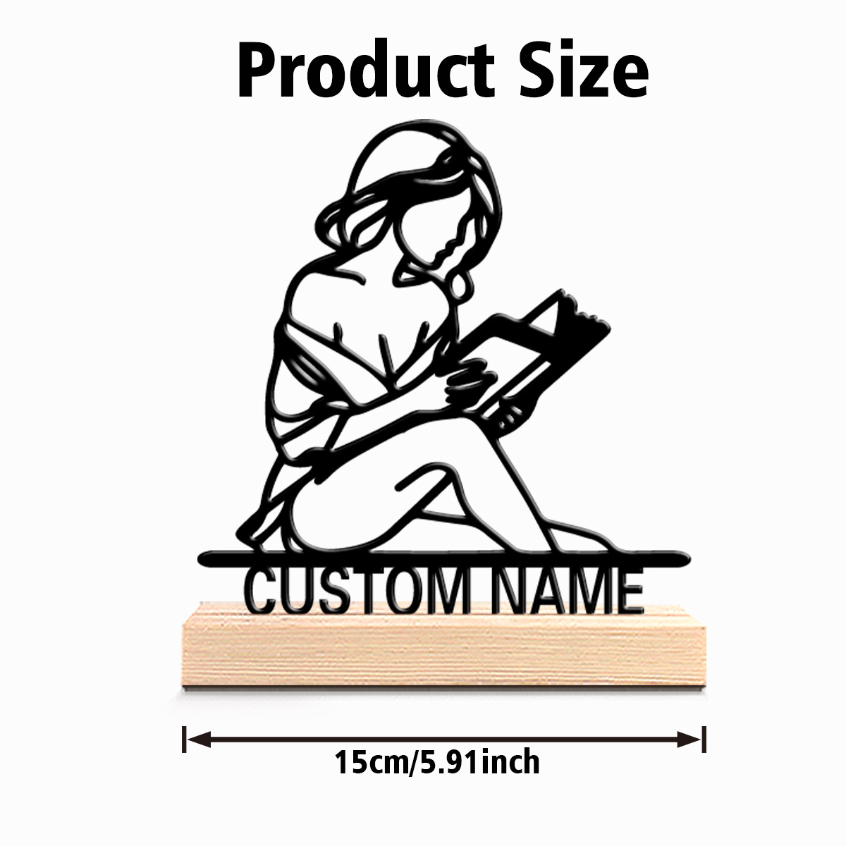 1pc Dekorasi Meja Kayu dengan  - Vintage Fashion Theme ulasan dan harga