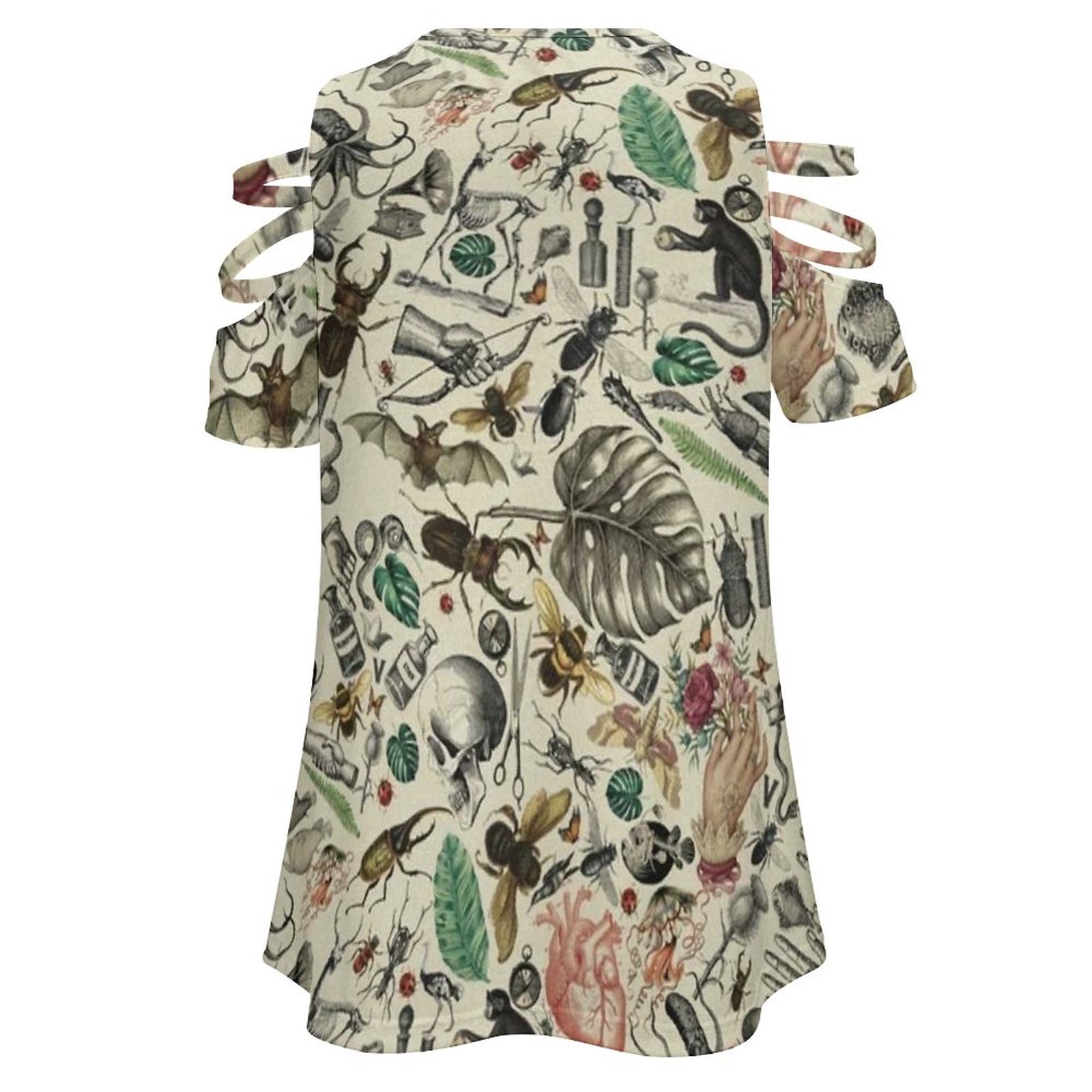 Kaus wanita lengan pendek, baj - Vintage Fashion Bug ulasan dan harga