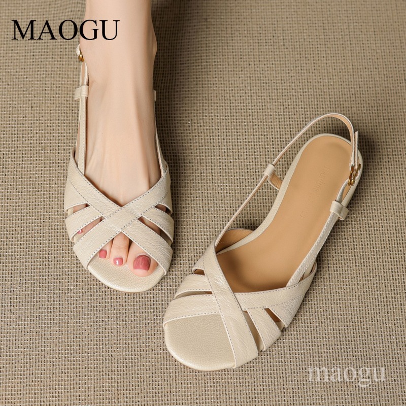 Sandal Slingback Wanita Ujung  - Vintage Style Women Fashion ulasan dan harga