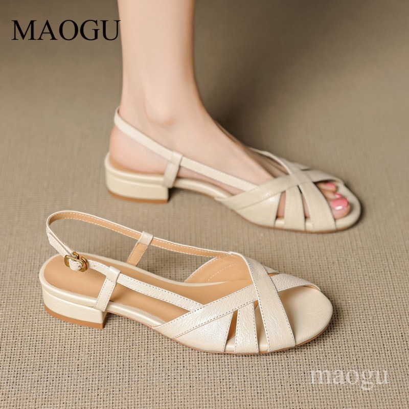 Sandal Slingback Wanita Ujung  - Vintage Style Women Fashion ulasan dan harga