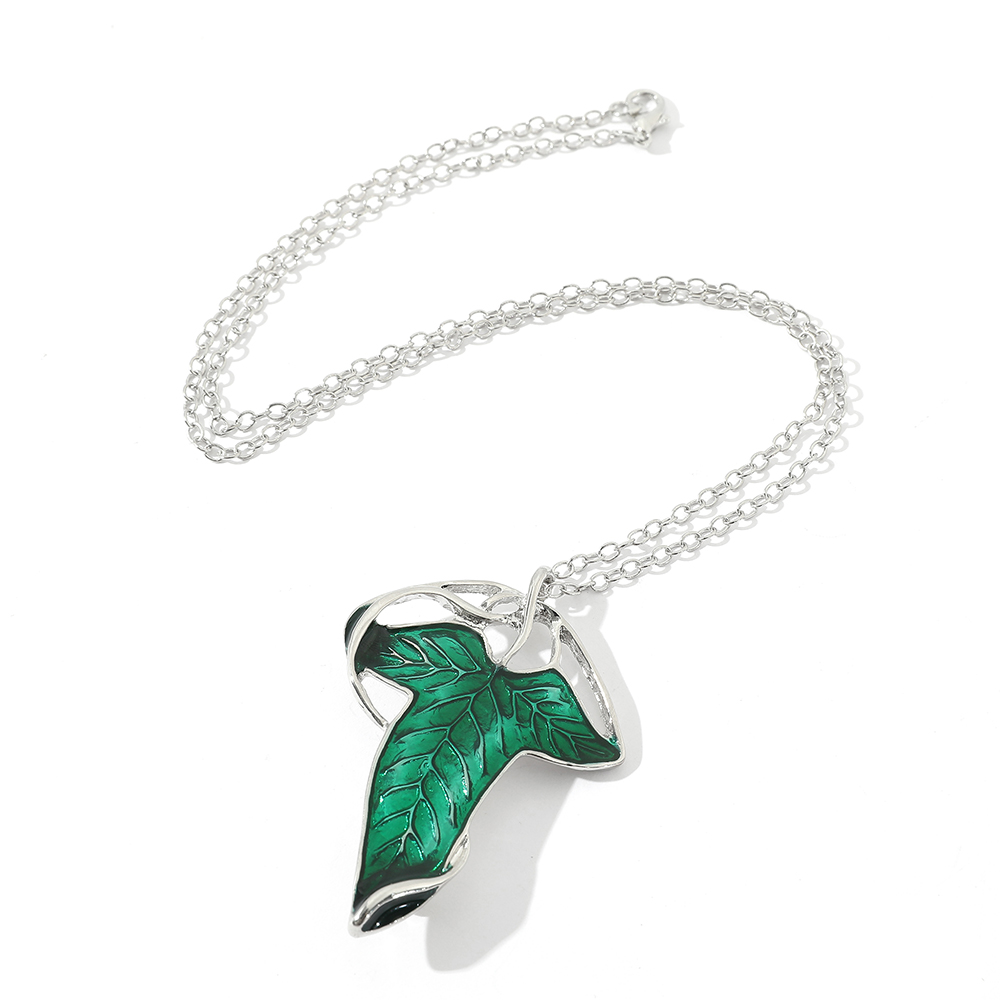 Kalung Liontin Daun Hijau Vint - Vintage Fashion Blog ulasan dan harga