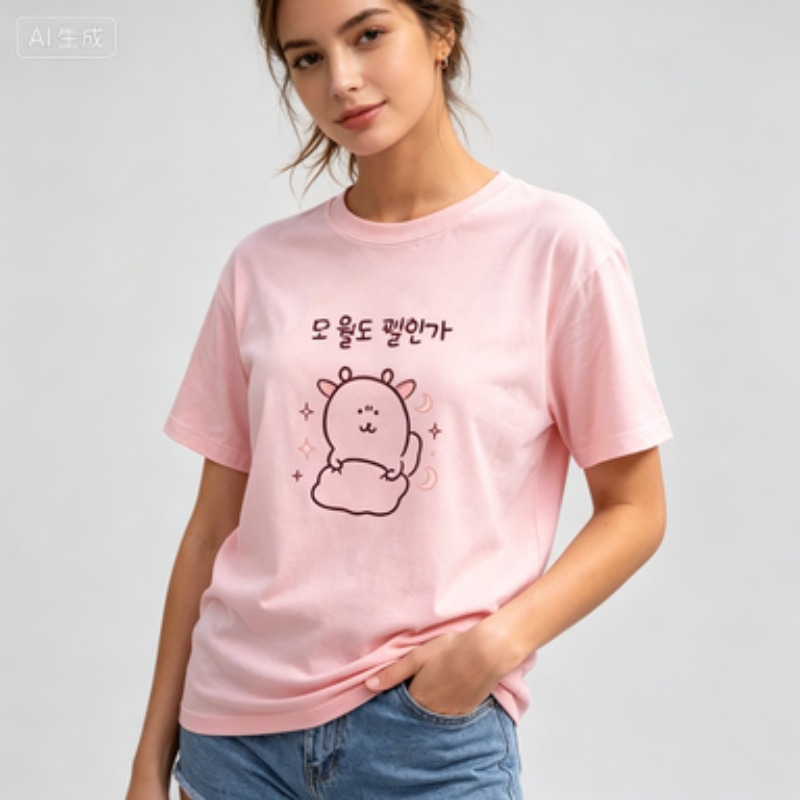Kaos Wanita Musim Panas Gaya K - Vintage Fashion Sketches ulasan dan harga