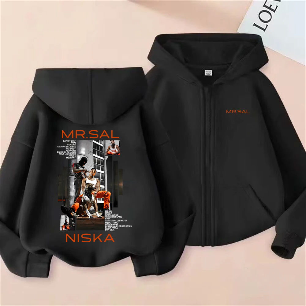 Hoodie Zipper Merch Album Rapp - Vintage Fashion Pop Up ulasan dan harga