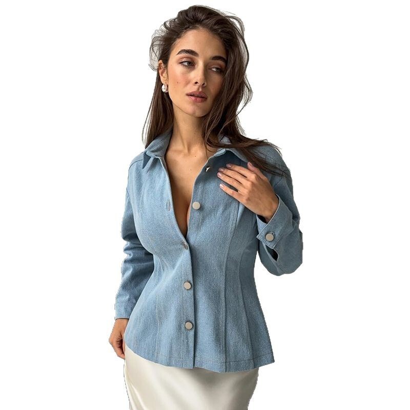 Kemeja Denim Vintage KT untuk  - Vintage Fashion Women ulasan dan harga