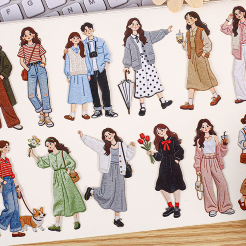 Paket Stiker Gadis Mode Vintag - Vintage Fashion Journal ulasan dan harga
