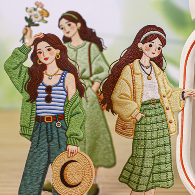 Paket Stiker Gadis Mode Vintag - Vintage Fashion Journal ulasan dan harga