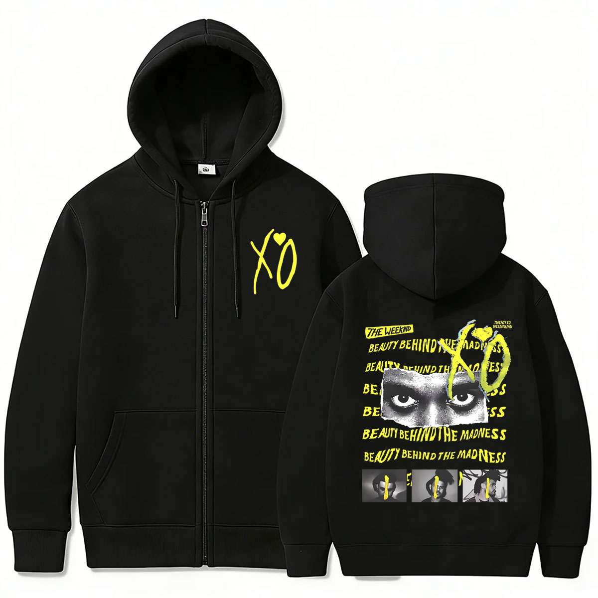 Hoodie Zipper Rapper The Weekn - Vintage Fashion Pop Up ulasan dan harga