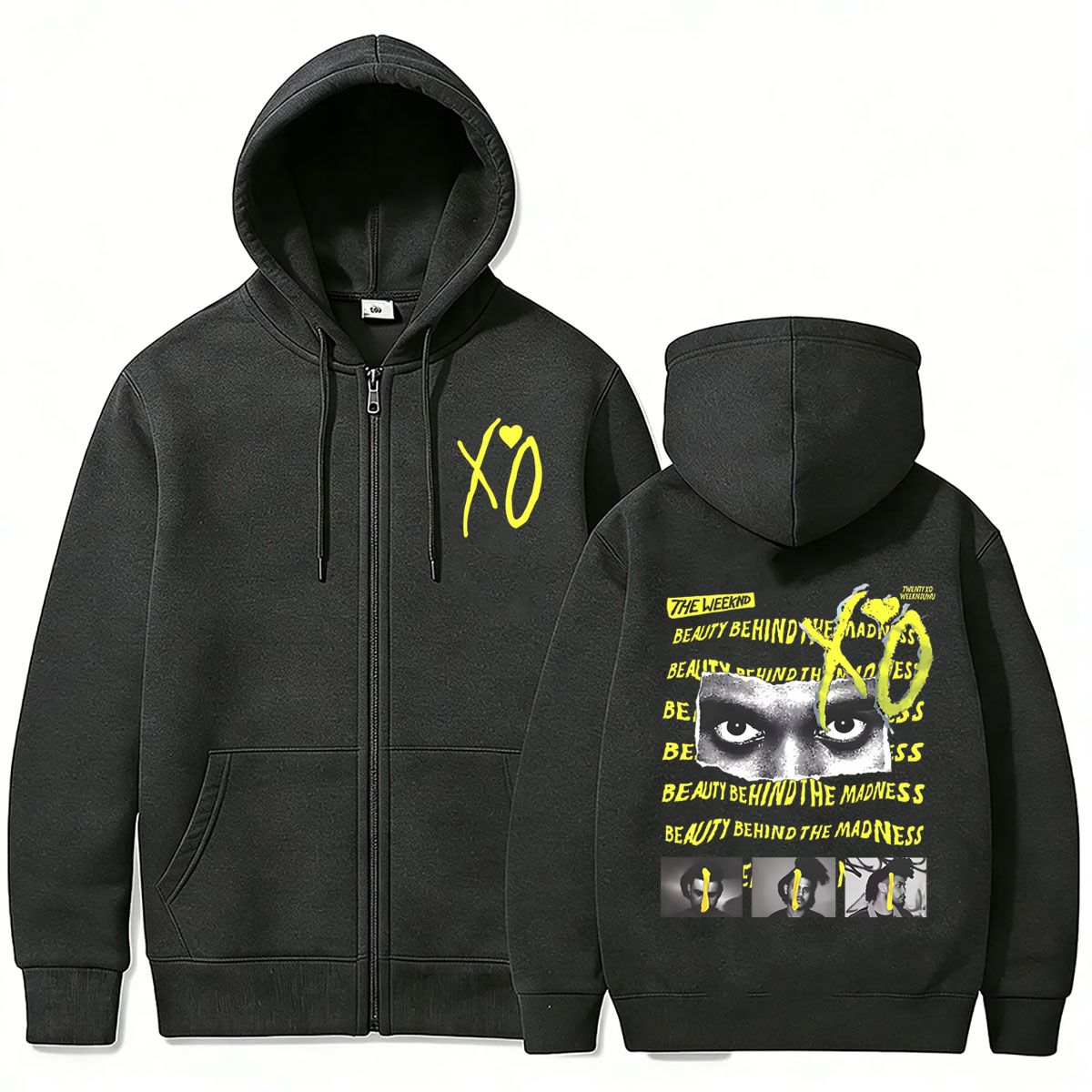Hoodie Zipper Rapper The Weekn - Vintage Fashion Pop Up ulasan dan harga