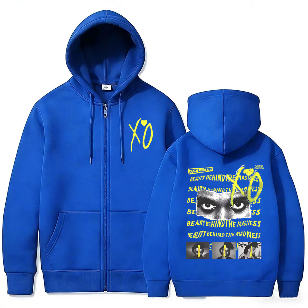 Hoodie Zipper Rapper The Weekn - Vintage Fashion Pop Up ulasan dan harga