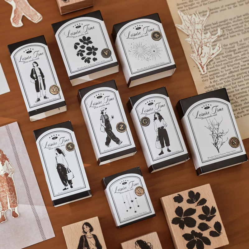 Stempel Kayu Motif Tanaman Vin - Vintage Fashion Journal ulasan dan harga