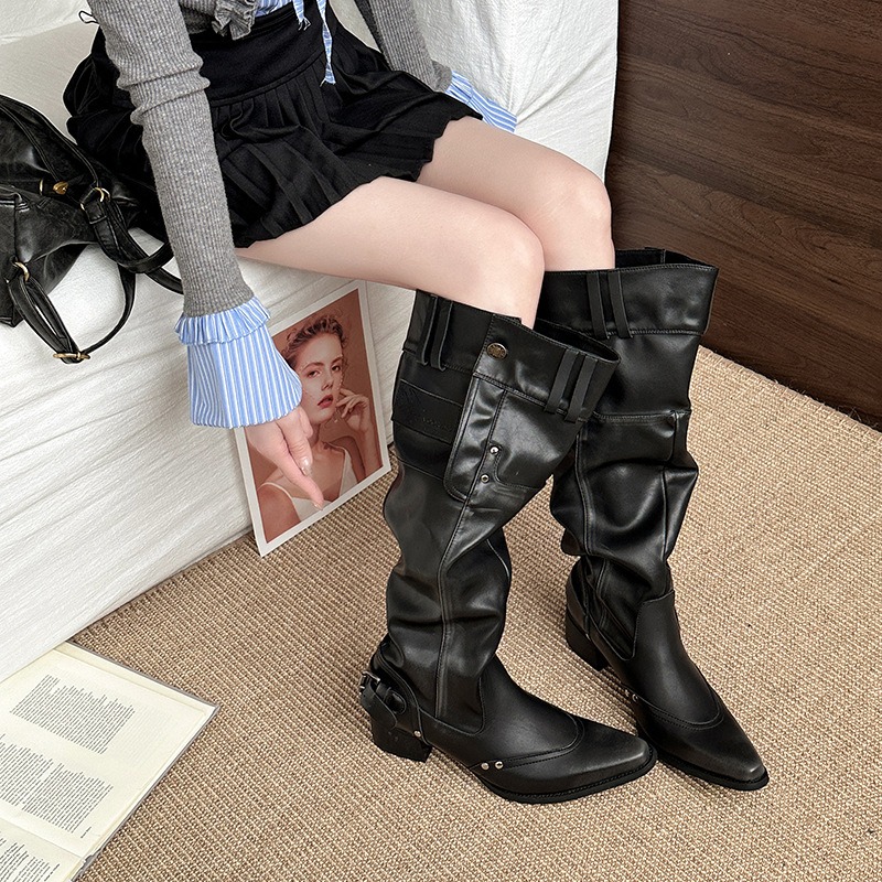 Sepatu Bot Wanita Sepatu Bot B - Vintage Style Women Fashion ulasan dan harga
