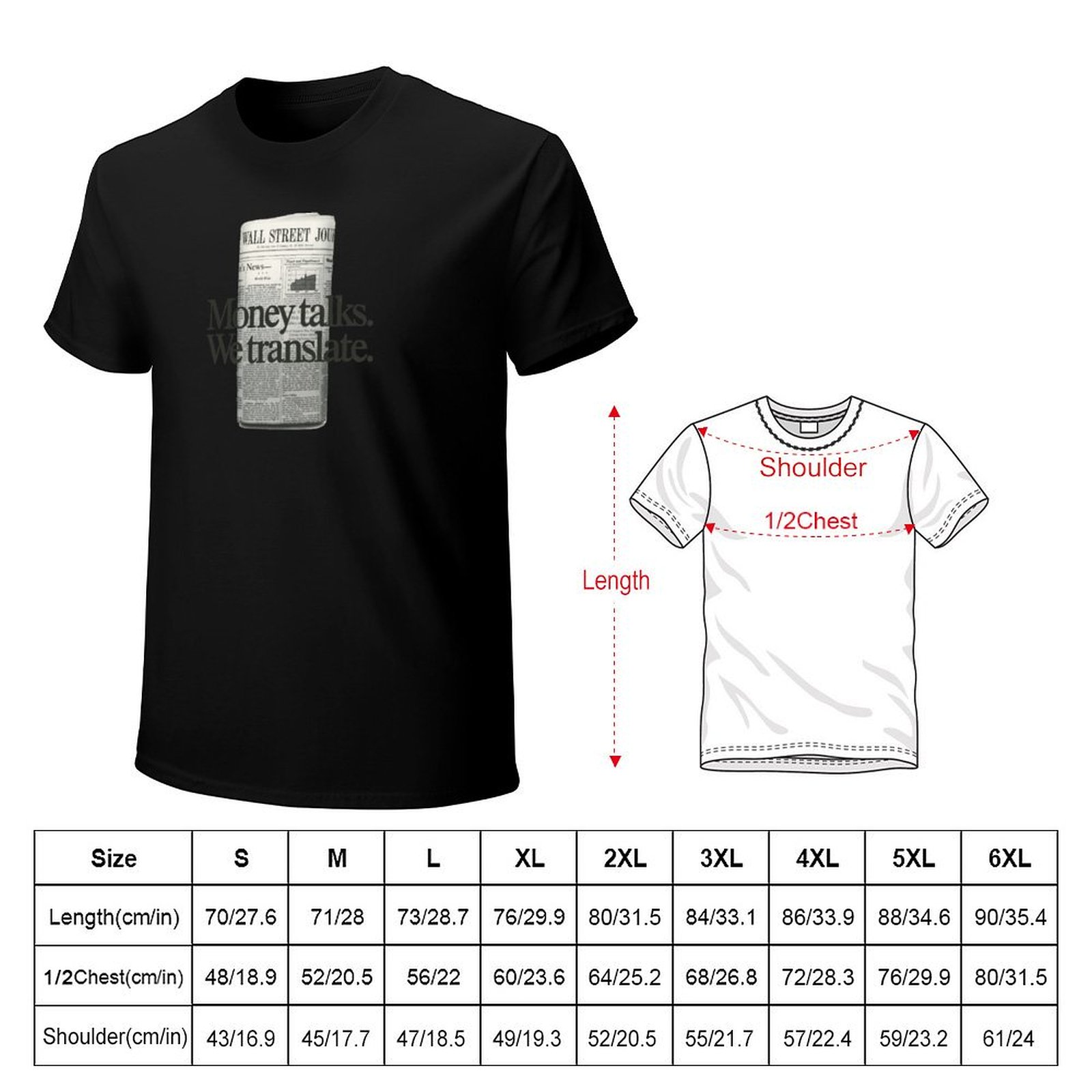 Kaos Vintage Wall Street Journ - Vintage Fashion Journal ulasan dan harga
