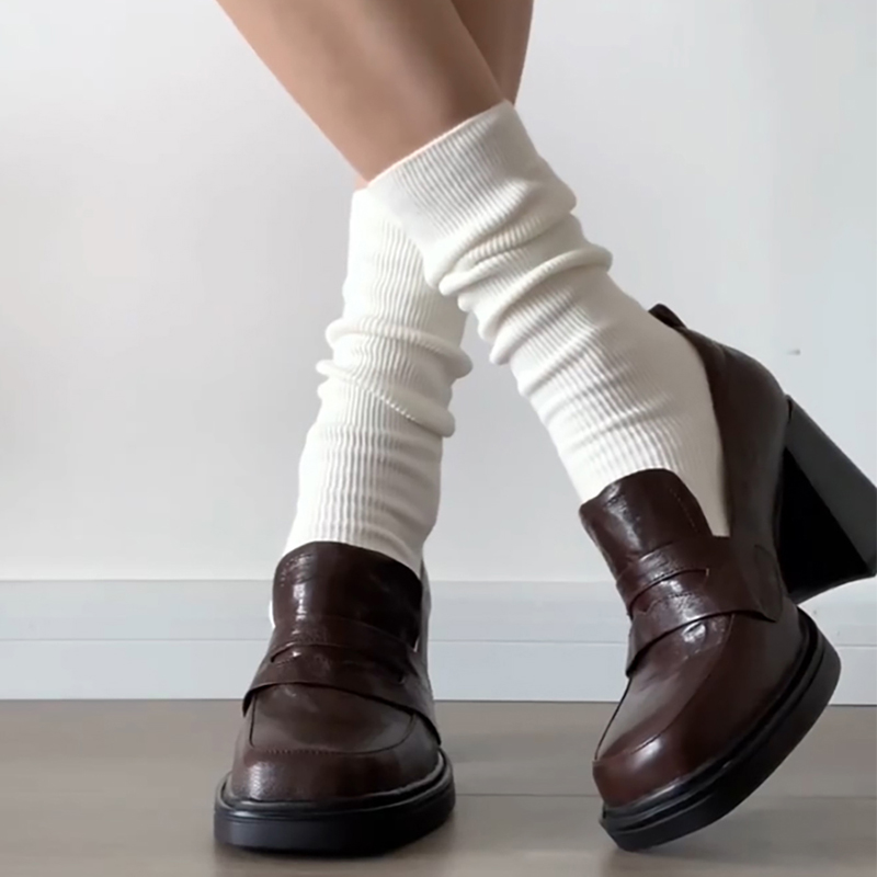Sepatu pantofel hak tebal wani - Vintage Style Women Fashion ulasan dan harga