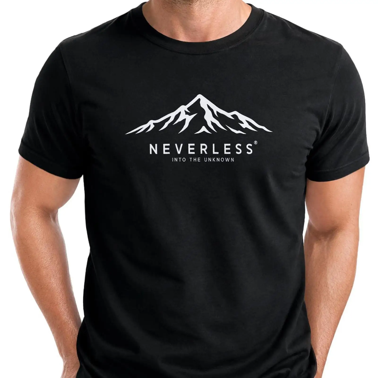 Kaos Cetak Neverless Herren Mo - Vintage Fashion Herren ulasan dan harga