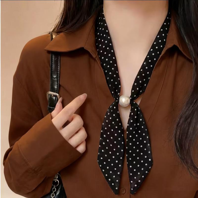 Selendang Chiffon Polkadot Vin - Vintage Fashion Outfit ulasan dan harga