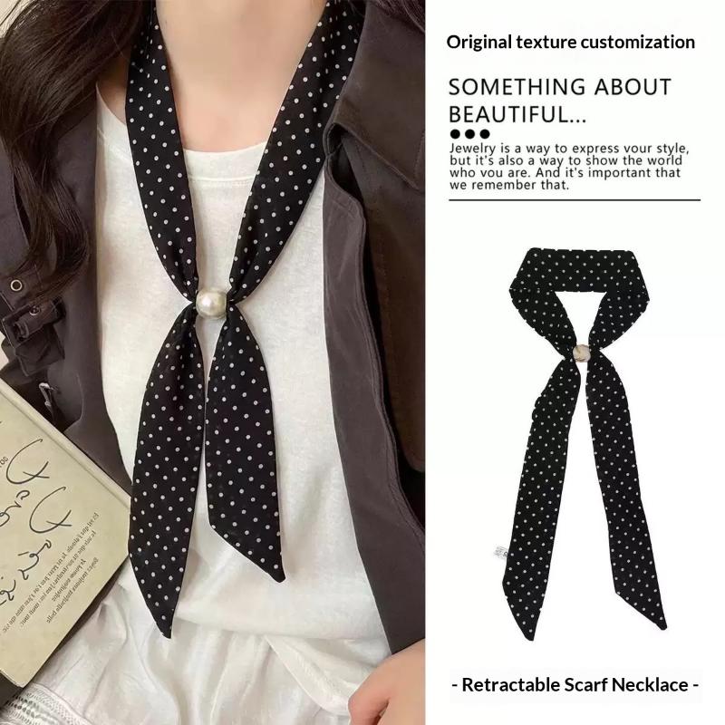 Selendang Chiffon Polkadot Vin - Vintage Fashion Outfit ulasan dan harga