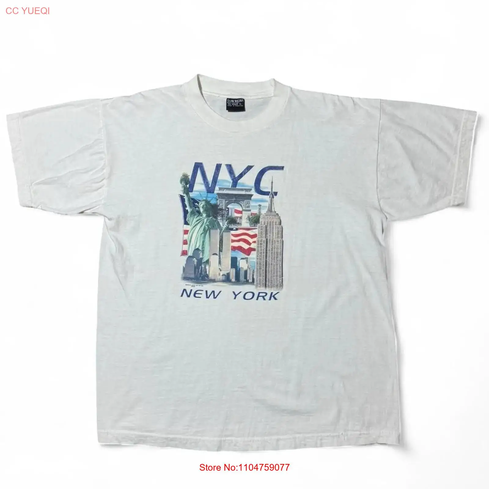 Kaos Vintage Y2K New York Souv - Vintage Fashion York ulasan dan harga