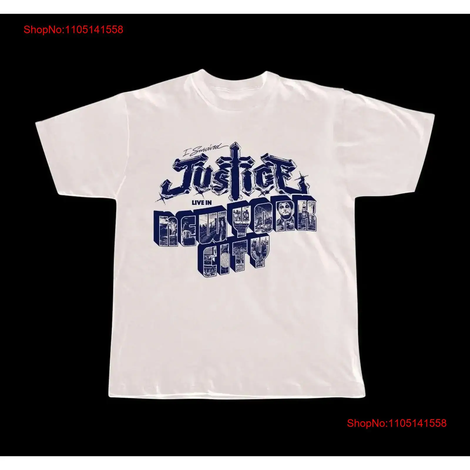Kaus Justice Band Live In New  - Vintage Fashion York ulasan dan harga