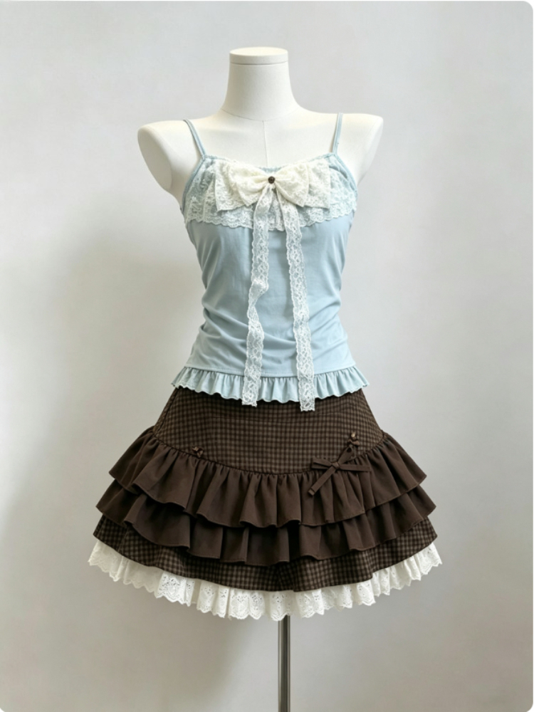 Pakaian 2 Potong Gaya Harajuku - Vintage Fashion Outfit ulasan dan harga