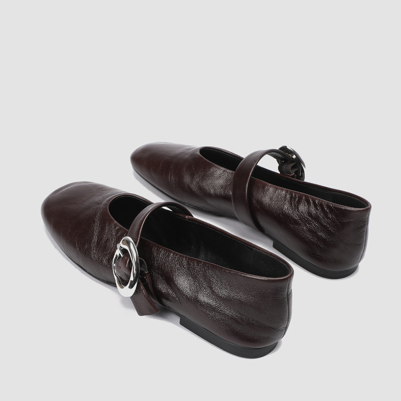 Sepatu Mary Jane Wanita Kulit  - Vintage Fashion Online ulasan dan harga