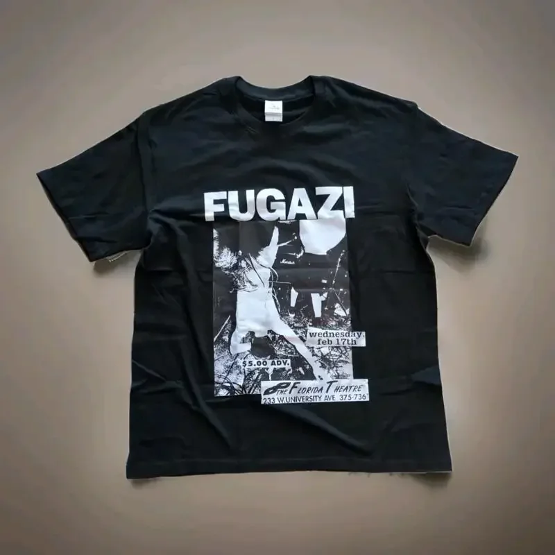 Fugazi Vintage Reprint 90's Pu - Band Tee Faded 90S ulasan dan harga