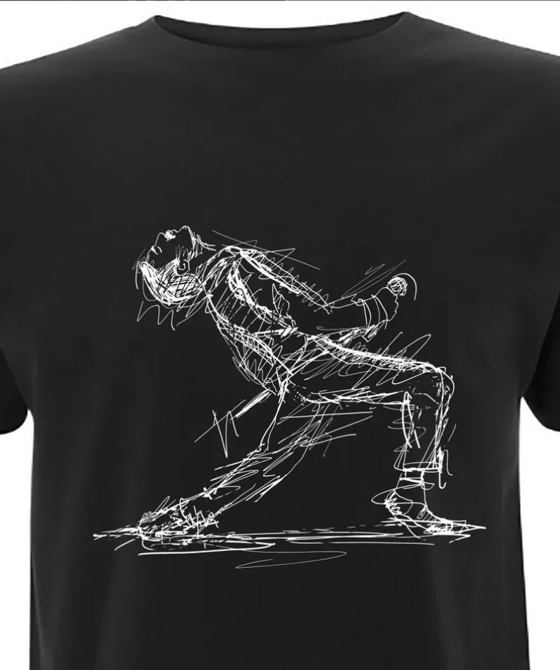 Kaus Gambar Cetak Freddie Merc - Vintage Fashion Toys ulasan dan harga